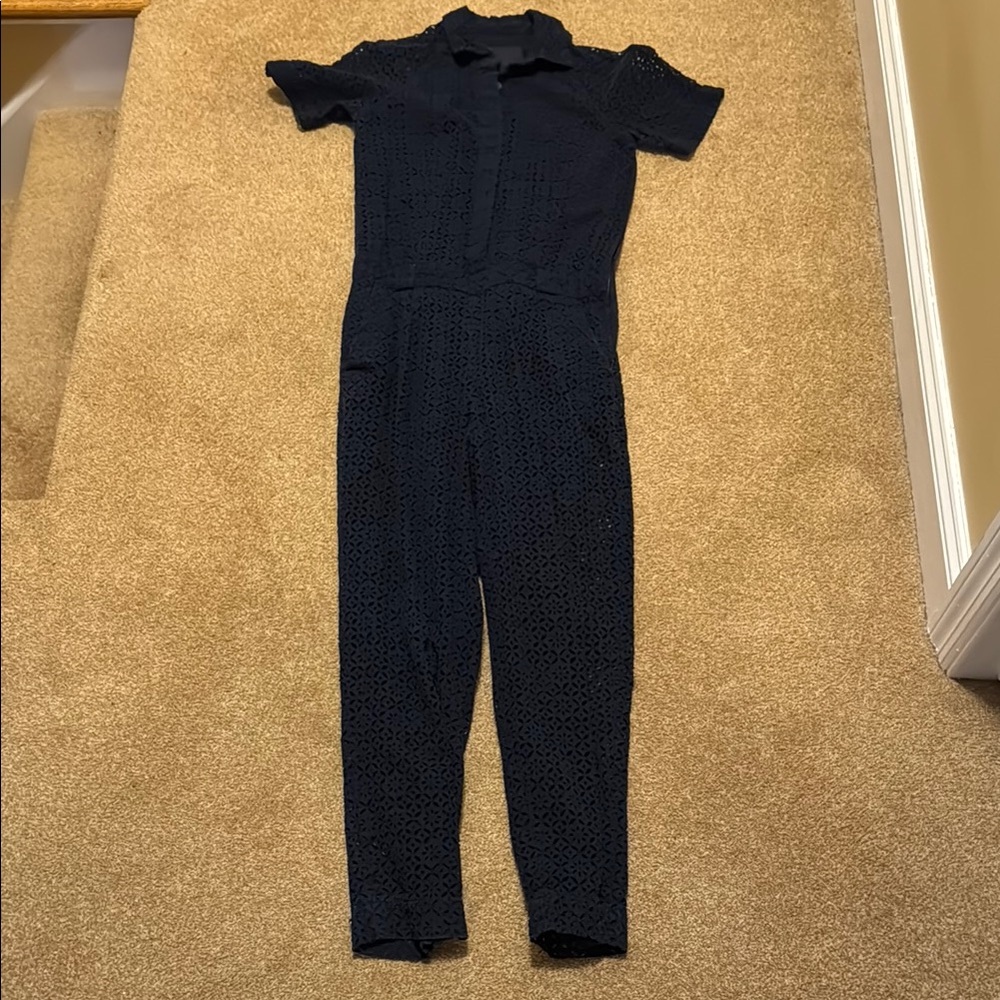 J. Crew Collection eyelet Jumpsuit